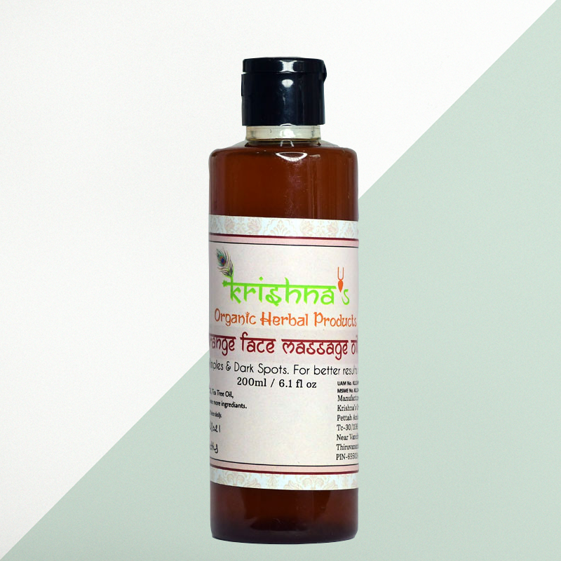 Krishna's Orange Face Massage Oil
